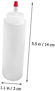 PRETYZOOM 2oz Mini Condiment Squeeze Bottles Set for Kitchen