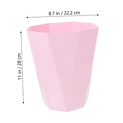 MAGICLULU 1pc Kids Room Trash Can - Simple Pink Dried Flower Bucket