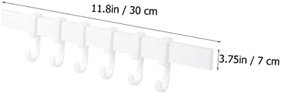 3Pcs Plastic Adhesive Hook Racks for Bathroom and Kitchen Storage