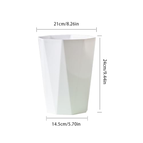 VESNIBA 22 Gallon White Trash Can for Bathrooms Kitchens
