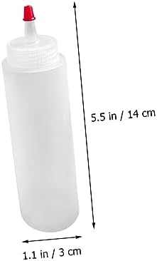Unomor 15PCS 2oz Squeeze Bottles Condiment Dispensers