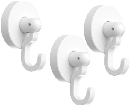 Healifty 3Pcs Self Adhesive Wall Hooks for Bathroom and Kitchen 1