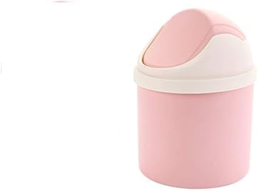 OLIREXD Desktop Mini Plastic Waste Garbage Can with Lid 1
