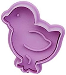 4Pcs Easter Cake Molds 3D Plastic Cookie Molds Non-Stick DIY Baking Tools