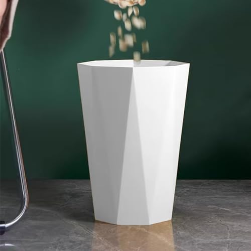 VESNIBA 22 Gallon White Trash Can for Bathrooms Kitchens