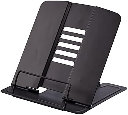 Adjustable Book Stand for Kitchen and Office Reading Black