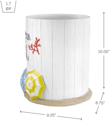 Avanti Linens Beach Mode Wastebasket