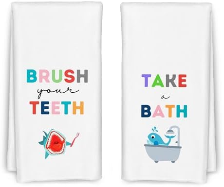 CIOJUNE Kids Hand Towels Set of 2 16x24
