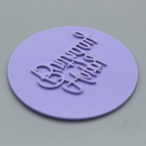 UVITJEPKA 2025 Acrylic Birthday Cookie Press Stencil Cutter