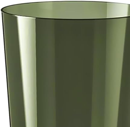 DimyFew Clear Round Waste Paper Bin Green