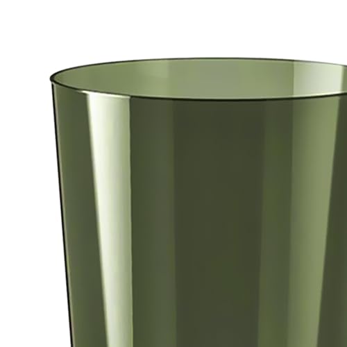 Qianly Clear Wastebasket for Home Kitchen Office