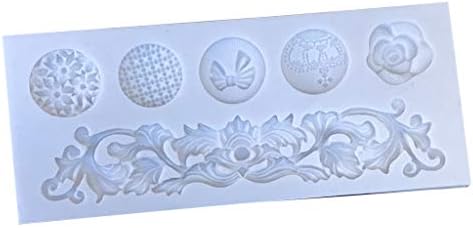 Sugarcraft Embossed Pattern Cookie Silicone Cutter