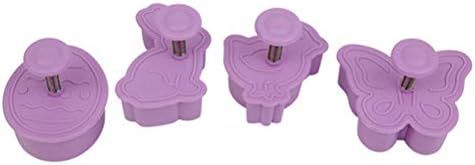 4Pcs Easter Cake Molds 3D Plastic Cookie Molds Non-Stick DIY Baking Tools