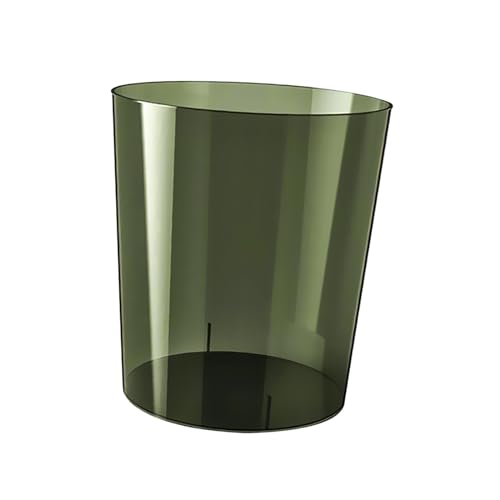Qianly Clear Wastebasket for Home Kitchen Office