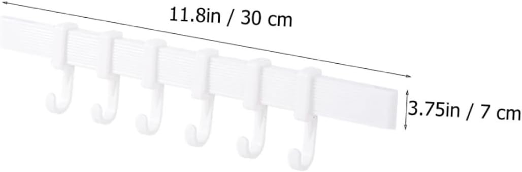 3Pcs Plastic Adhesive Hook Racks for Bathroom and Kitchen Storage