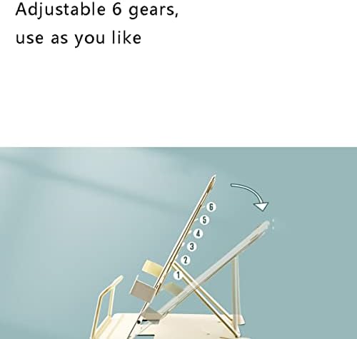 Yuidaaavzz Adjustable Cookbook Stand 1