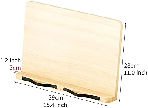 Yuidaaavzz Foldable Book Stand with Clip for Laptop and Kitchen Use