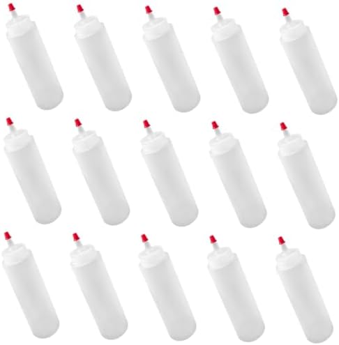 MAGICLULU 15pcs Mini Condiment Squeeze Bottles 2oz Set