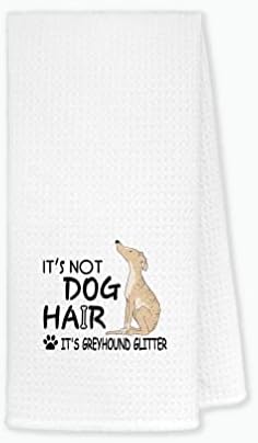 Funny Greyhound Glitter Dish Towels 24x16 Inches
