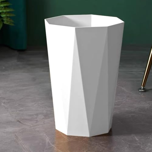 VESNIBA 22 Gallon White Trash Can for Bathrooms Kitchens