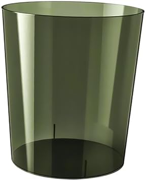 DimyFew Clear Round Waste Paper Bin Green