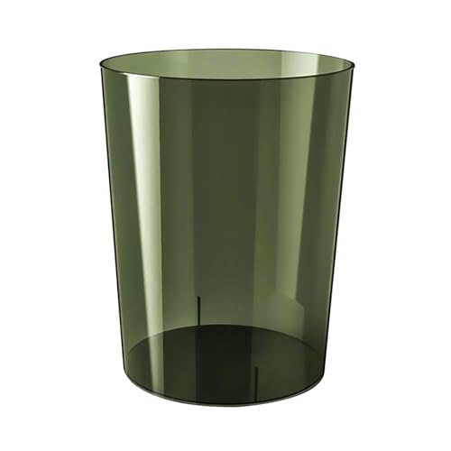 Qianly Clear Wastebasket with Large Capacity and Sleek Design