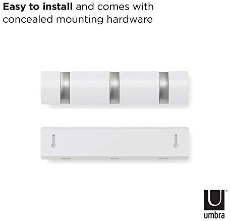Umbra Flip 3-Hook Wall-Mounted Coat Rack 1