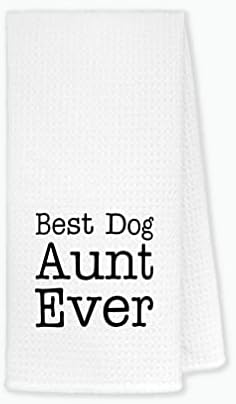 FULSOE Funny Dog Auntie Dish Towels 24x16 1
