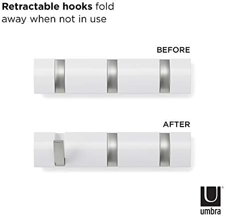 Umbra Flip 3-Hook Wall-Mounted Coat Rack 1