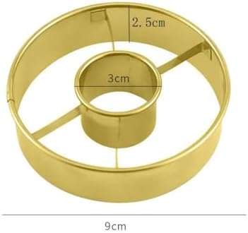 Stainless Steel Donut Mould 386 Inch Gold