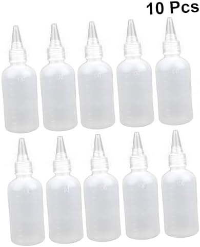 Ipetboom 20 Pcs White HDPE Condiment Squeeze Bottles