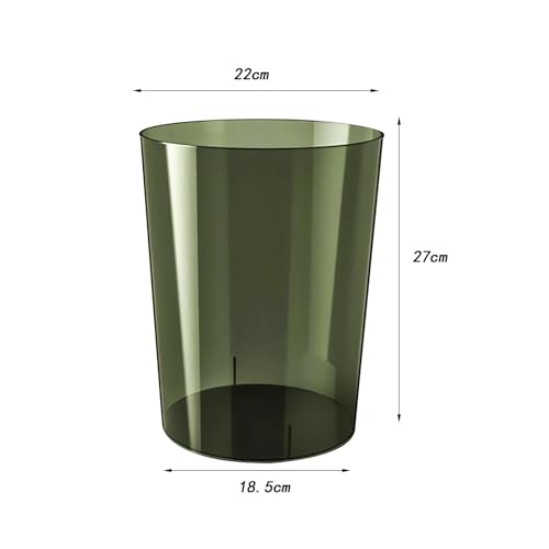 Qianly Clear Wastebasket for Home Kitchen Kids Room