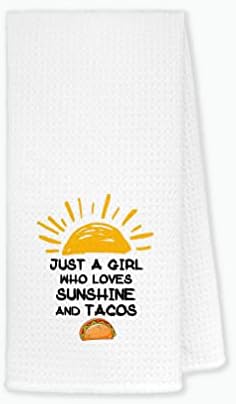 FULSOE Sunshine and Tacos Kitchen Towels 24x16