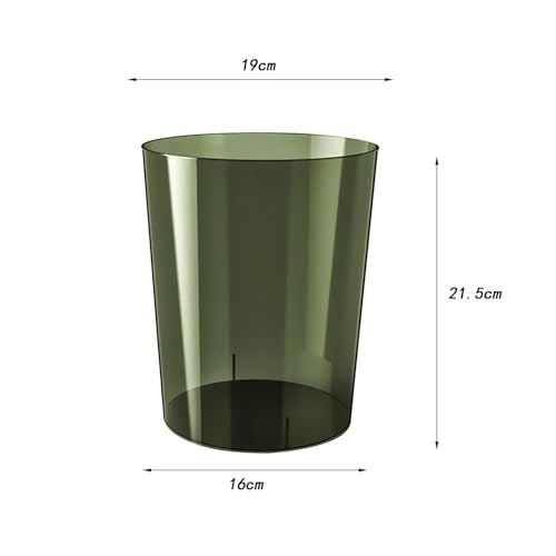 Qianly Clear Wastebasket with Large Capacity and Sleek Design