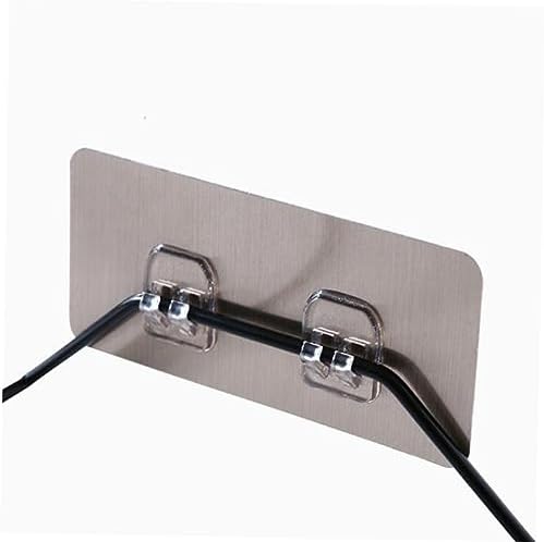 Jojofuny Strong Adhesive Bathtub Hooks for Smooth Surfaces Black