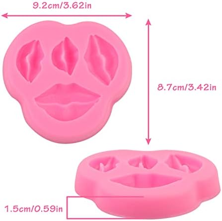 DIY Fondant Silicone Lips Shape Baking Tool - Roseate