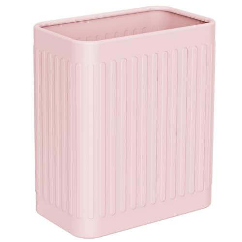 TrashAid Pink 21 Gallon Small Metal Trash Can
