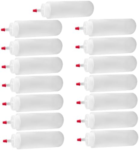 DECHOUS 15pcs Mini Condiment Squeeze Bottles 2oz