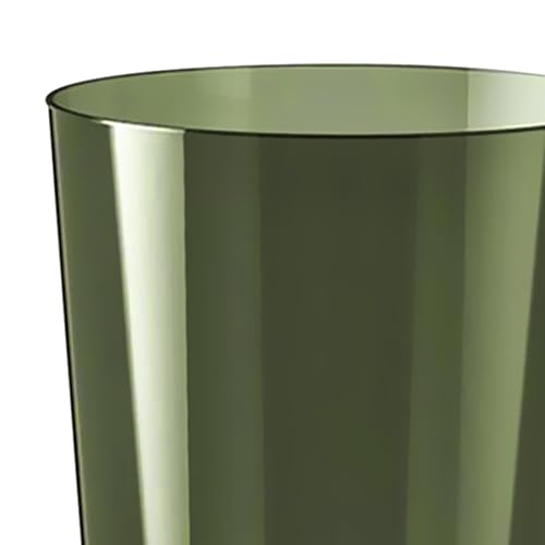 Qianly Clear Wastebasket with Large Capacity and Sleek Design