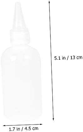 VINTORKY 20 Pcs Refillable White Condiment Squeeze Bottles