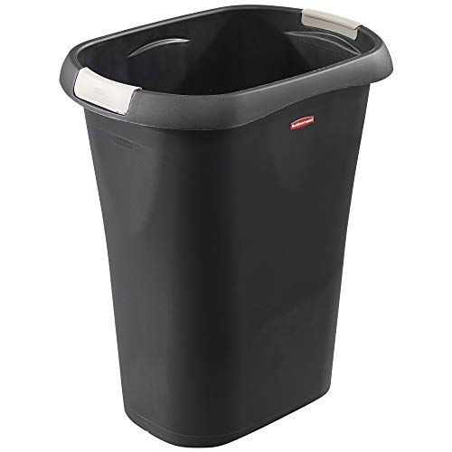 Rubbermaid Open Waste Basket 32-Court8-Gallon Black