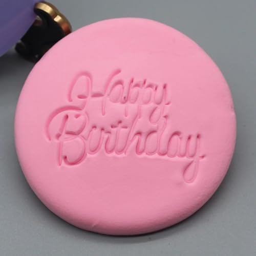 UVITJEPKA 2025 Acrylic Birthday Cookie Press Stencil Cutter