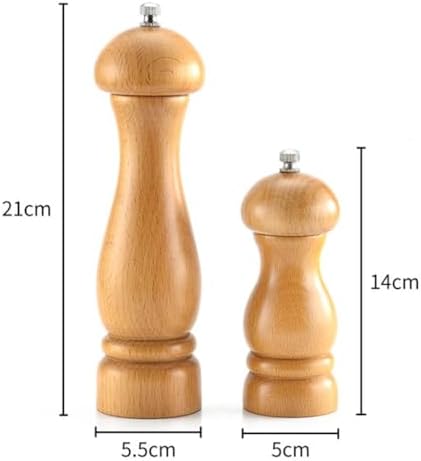 MFORTAB Manual Pepper Mill with Ceramic Grinding Core