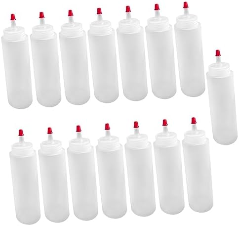 Garneck 2oz Condiment Squeeze Bottles Set of 15