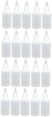 CANIGHT 2 Sets Lightweight 100ml Squeeze Bottles with Leakproof Design and Funnel