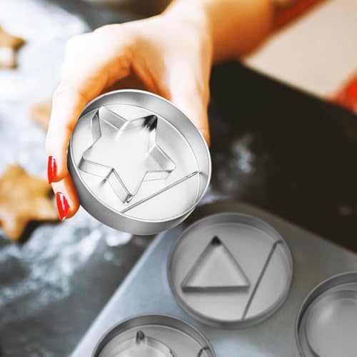 Keoshiga 12-Piece Metal Cookie Cutter Set for Baking and Candy Making