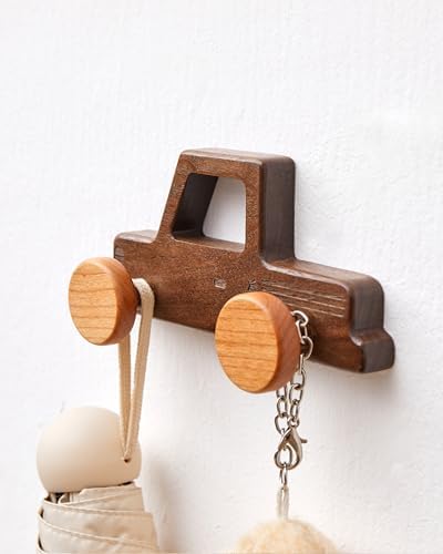 Vinoil Kids Car-Shaped Coat Hooks 4 Pack