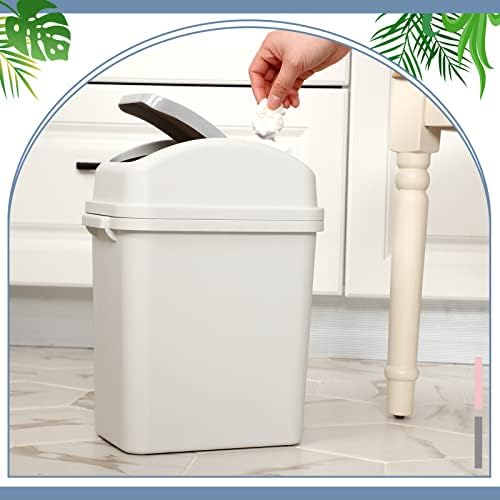 Sumind 2 Pcs Bathroom Trash Can with Swing Lid 1