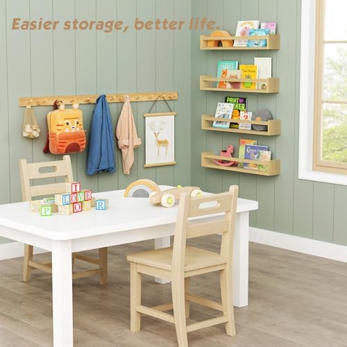 Forbena Wall Mount Coat Rack Set of 4 16 Hooks