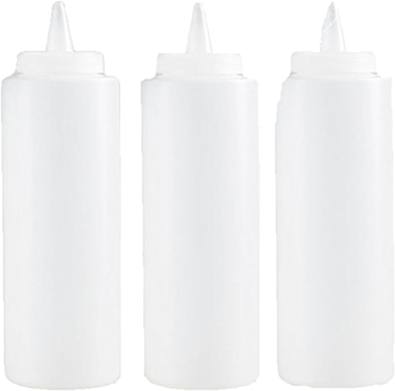 MV Trading Clear Squeeze Bottle 12 Ounce Pack of 3